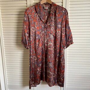 AOYAMA ITCHOME Silk Dress, with side pockets, Size S